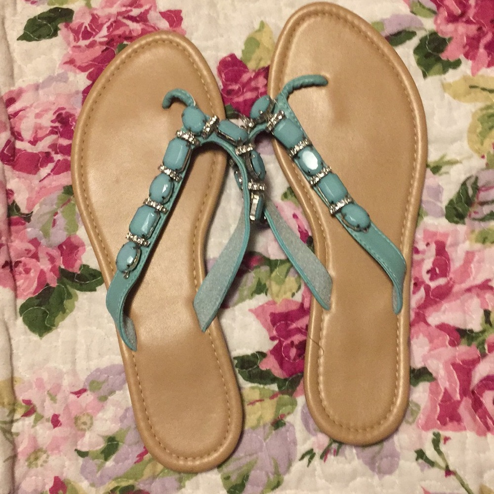Turquoise Jewel Sandals